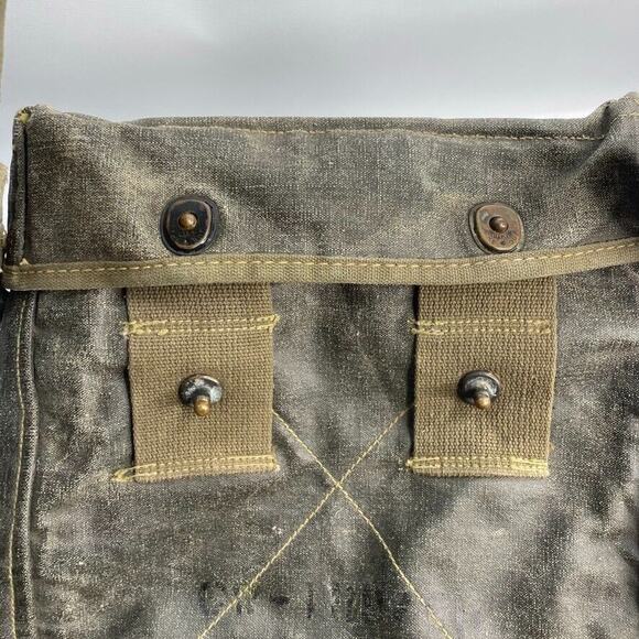 Vintage Military Control Group An/gra-6 Green Canvas Radio Bag - Picture 6 of 10